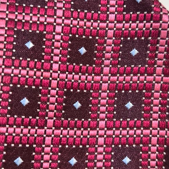 Ermenegildo Zegna Mens Tie Geometric Silk Made Italy Modern Designer 58x3.5 - Picture 2 of 6